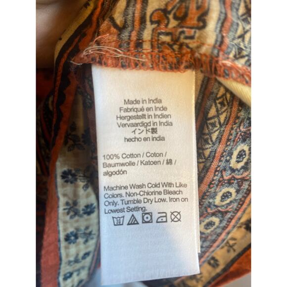 Madewell Womens Small Puff-Sleeve Peplum Top in Cavoli Floral - Picture 8 of 10